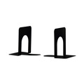 Office Jansan | Universal UNV54051 4-3/4 in. x 5-1/4 in. x 5 in. Heavy Gauge Steel Standard Economy Bookends - Black (1 Pair) image number 0