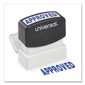 Office Jansan | Universal UNV10043 Pre-Inked One-Color Approved Message Stamp - Blue image number 3