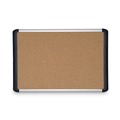 Bulletin Boards | MasterVision 560375093354 48 in. x 36 in. Tech Cork Board - Tan Surface, Silver/Black Aluminum Frame image number 0