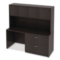 Office Jansan | Alera ALEVA256624ES Valencia Series 65 in. x 23.6 in. x 29.5 in. Credenza Shells - Espresso image number 6