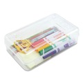 Office Jansan | Advantus 34104 8.5 in. x 5.25 in. x 2.5 in. Pencil Box - Clear image number 2