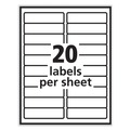 Office Jansan | PRES-a-ply 30601 1 in. x 4 in. Laser Printer Labels - White (2/Box) image number 1