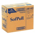 Cleaning & Janitorial Supplies | Georgia Pacific Professional 28143 SofPull 7.8 in. x 15 in. 1-Ply Perforated Paper Towel - White (560/Roll, 4-Rolls/Carton) image number 1