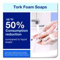 Hand Soaps | Tork 401811 1L Refill Unscented Extra Mild Foam Soap (6/Carton) image number 5