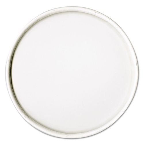 Cups and Lids | SOLO CA16A-4000 16 oz Spiral-Wound Paper Hot Cup Lids - White (20/Carton) image number 0