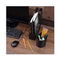 Office Jansan | Universal UNV08118 3 in. x 10 in. x 11.88 in. Recycled Plastic Magazine File - Black image number 6