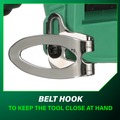 Right Angle Drills | Metabo HPT DN18DSLQ4M 18V Li-Ion 3/8 in. Angle Drill (Tool Only) image number 4