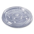 Cups and Lids | Fabri-Kal 000000000009509112 Greenware X-Slot Sugarcane Cold Drink Lids, Fits 16 oz/18 oz/24 oz Cold Cups - Clear (1000/Carton) image number 1