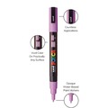 Permanent Markers | uni-ball PC3M8CSOFTCOLORS Fine Bullet Tip 0.9 mm/1.3 mm Water-Based Paint Markers - Assorted Colors (8/Set) image number 7