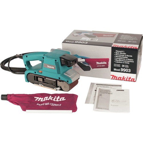 Belt Sanders | Factory Reconditioned Makita 9903-R 8.8 Amp Variable Speed 3 in. x 21 in. Corded Belt Sander image number 0