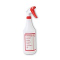 Cleaners & Chemicals | Boardwalk BWK03010 HDPE 32 oz. Trigger Spray Bottles - Clear/Red (3/Pack) image number 1