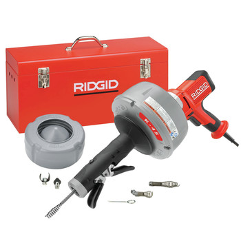 DRAIN CLEANING | Ridgid K-45AF 115V AUTOFEED Sink Machine Complete Kit with Case