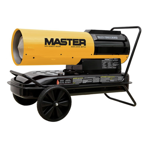 Job Site Heaters | Master MH-220T-SDR 220000 BTU Kerosene Silent Drive Forced Air Heater with Thermostat image number 0