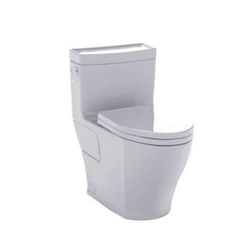 Fixtures | TOTO MS626214CEFG#11 Aimes Elongated 1-Piece Floor Mount High Efficiency Toilet (Colonial White) image number 0