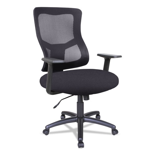 Office Chairs | Alera ALEELT4214B Elusion II Series Supports Up to 275 lbs. 18.11 in. to 21.77 in. Seat Height Mesh Mid-Back Swivel/Tilt Chair - Black image number 0