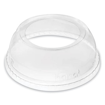Karat Plastic Wide Opening Dome PET Lids Fits 12 oz. to 24 oz. Cold Cups - Clear (1000/Carton)