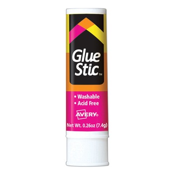 Avery 0.26 oz. Permanent Glue Stic - Applies White/Dries Clear