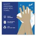 Cleaning & Janitorial Supplies | Scott 01052 8 in. x 800 ft. 1.5 in. Core 1-Ply Essential 100% Recycled Fiber Hard Roll Towel - White (12 Rolls/Carton) image number 11