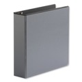 Office Jansan | Universal UNV30731 2 in. Capacity 11 in. x 8.5 in. 3 Rings Deluxe Easy-to-Open D-Ring View Binder - Black image number 0