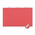 Office Jansan | Universal UNV14218 1/5 Cut Tab Legal Size Deluxe Color Hanging File Folders - Red (25/Box) image number 3