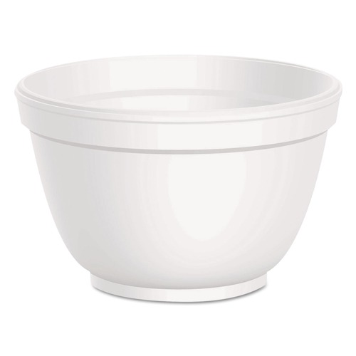  | Dart 6B12 6 oz. Foam Squat Containers - White (1000/Carton) image number 0