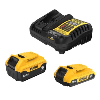 Factory Reconditioned Dewalt DCB225-2CR 20V MAX 2 Ah and 5 Ah Lithium-Ion Battery Kit