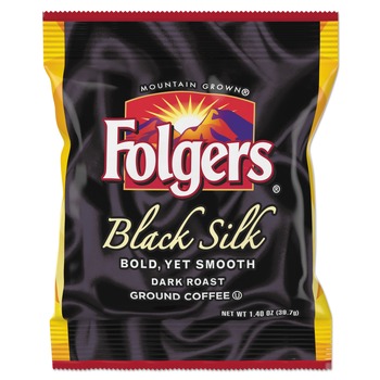 Folgers 2550000019 1.4 oz. Packet Coffee - Black Silk (42-Piece/Carton)