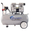 Portable Air Compressors | California Air Tools 8010 1 HP 8 Gallon Ultra Quiet and Oil-Free Steel Tank Wheelbarrow Air Compressor image number 1