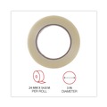 Office Jansan | Universal UNV30024 3 in. Core 24 mm. x 54.8 m. #120 Utility Grade Filament Tape - Clear (1-Roll) image number 4