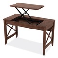 Office Desks & Workstations | Alera WDE4824-T-WA 47.35 in. x 23.63 in. x 29.5 in.- 43.75 in. Sit-to-Stand Table Desk - Modern Walnut image number 5
