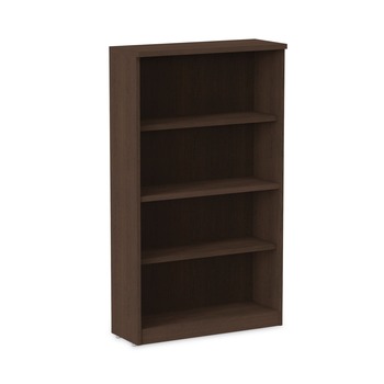 Alera ALEVA635632ES 31.75 in. x 14 in. x 54.88 in. Valencia Series 4-Shelf Bookcase - Espresso