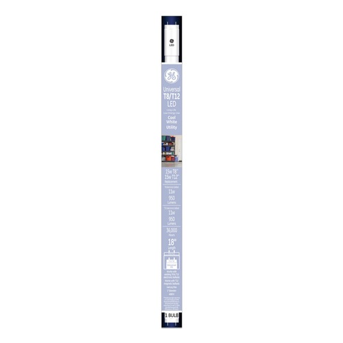 Office Lighting | GE 37178 18 in. 11 W T8/T12, 15 W, T8 Tube - Cool White (6/Carton) image number 0