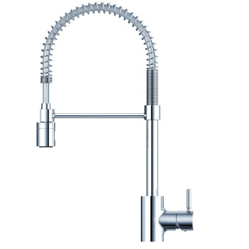 Gerber DH451188 The Foodie Pullout Spray Single Hole Kitchen Faucet (Chrome)