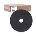 Cleaning Cloths | Boardwalk BWK4019BLA 19 in. Diameter Stripping Floor Pads - Black (5/Carton) image number 1