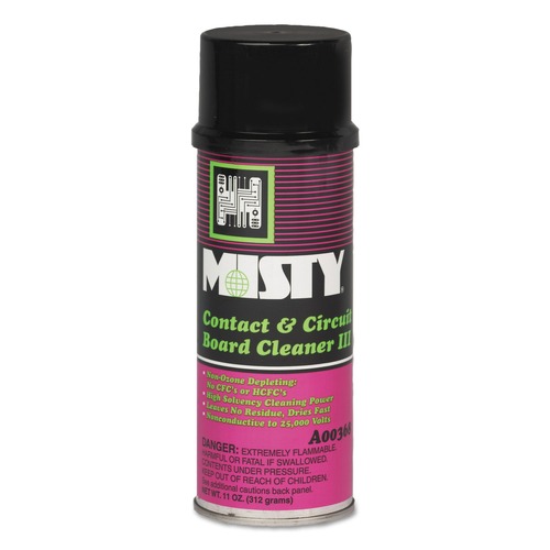 Cleaning & Janitorial Supplies | Misty 1002285 16 oz. Aerosol Spray Contact and Circuit Board Cleaner III (12/Carton) image number 0