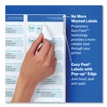 Office Jansan | Avery 06522 Easy Peel 2 in. x 4 in. Mailing Labels with Sure Feed Technology - Glossy Clear (10/Sheet, 10 Sheets/Packt) image number 2