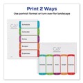 Office Jansan | Avery 11840 5-Tab 1 to 5 11 in. x 8-1/2 in. Contemporary Color Tabs Customizable TOC Ready Index Multicolor Tab Dividers - White (1 Set) image number 2
