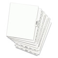  | Avery 01330 25-Tab '1 - 25-ft Label 8-1/2 in. x 11 in. Preprinted Legal Exhibit Side Tab Index Dividers - White (1 Set) image number 1