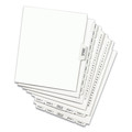 Office Jansan | Avery 01330 25-Tab '1 - 25-ft Label 8-1/2 in. x 11 in. Preprinted Legal Exhibit Side Tab Index Dividers - White (1 Set) image number 1