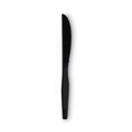 Cutlery | Dixie KM507 Heavy Mediumweight Plastic Knives - Black (100/Box) image number 1