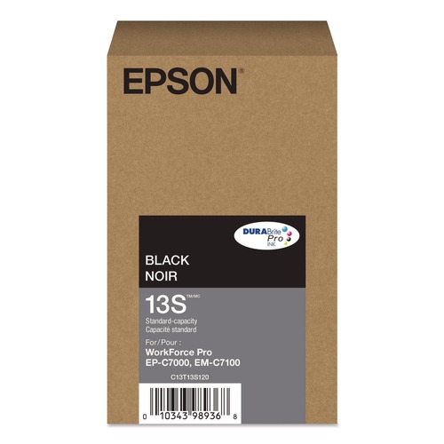 Epson T13S120 T13S120 (T13S) DURABrite Pro 2,900 Page-Yield Ink - Black