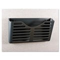  | Universal UNV08162 13.5 in. x 3 in. x 7 in. Recycled Plastic Cubicle Single File Pocket - Charcoal image number 0