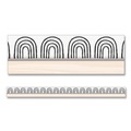 Office & Office Supplies | Carson-Dellosa 108502 3 in. x 3 ft. Rainbows Straight Borders - Black/White/Cream (12/Pack) image number 0