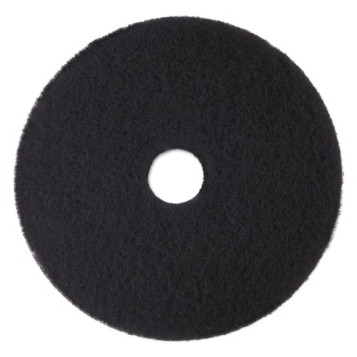 Cleaning Cloths | 3M 7300-15 15 in. Diameter Low-Speed High Productivity Floor Pad 7300 - Black (5/Carton) image number 0