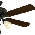 Ceiling Fans | Casablanca 54007 54 in. Ainsworth Gallery 3 Light Basque Black Ceiling Fan with Light image number 2