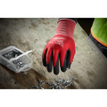 Work Gloves | Milwaukee 48-22-8902B 12-Piece Cut Level 1 Nitrile Dipped Gloves image number 1