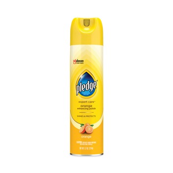 Pledge 9.7 oz Aerosol Spray Furniture Polish - Orange Clean Scent