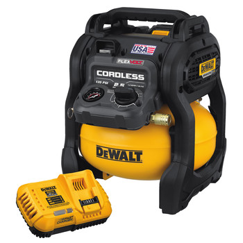 Factory Reconditioned Dewalt (1-Kit) FLEXVOLT 60V MAX 0.4 HP 2.5 Gallon Oil-Free Hand Carry Cordless Air Compressor Kit (6 Ah)