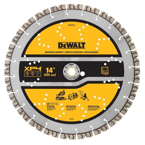 Clearance Center | Dewalt DW47434 14 in. XP4 Reinforced Concrete Segmented Diamond Blade image number 0
