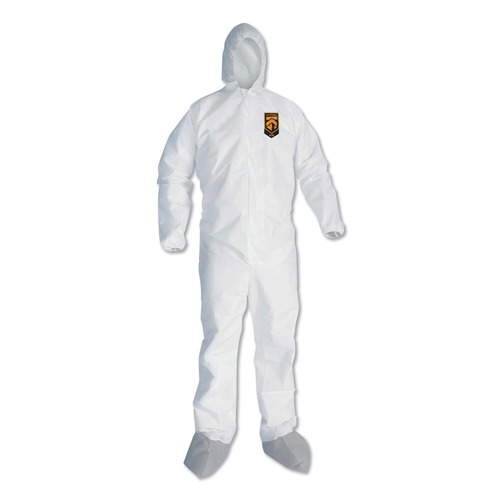Office Jansan | Ansell 48975 A45 Liquid/Particle Protection Surface Prep/Paint Coveralls - 2X-Large, White (25/Carton) image number 0